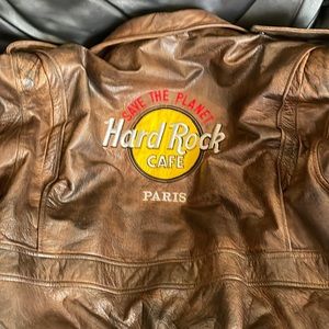 Hard Rock Cafe ; authentic leather jacket